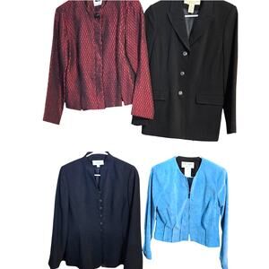 Women's 6P Blazer Suit Separate Jacket Top Wholesale Bulk Lot of 4  PS 6 Petites